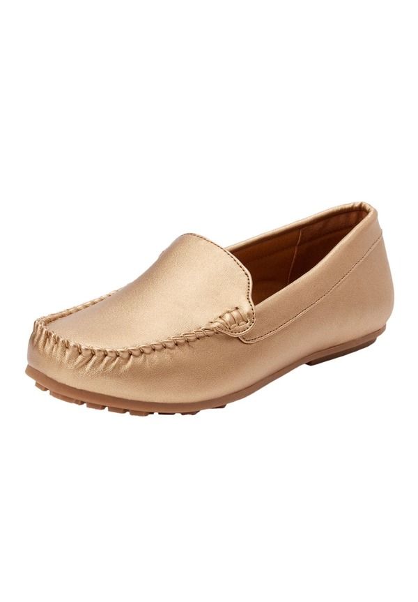 コンフォートビュー レディース シューズ パンプス Comfortview The Milena Slip On Flat Gold ゴールド