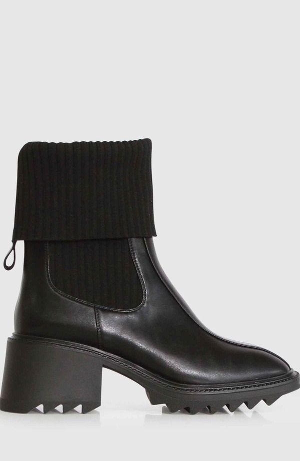ベルアンドブルーム レディース シューズ ブーツ・レインブーツ ニット Belle Bloom Perfect Illusion Knit Boot Black ブラック