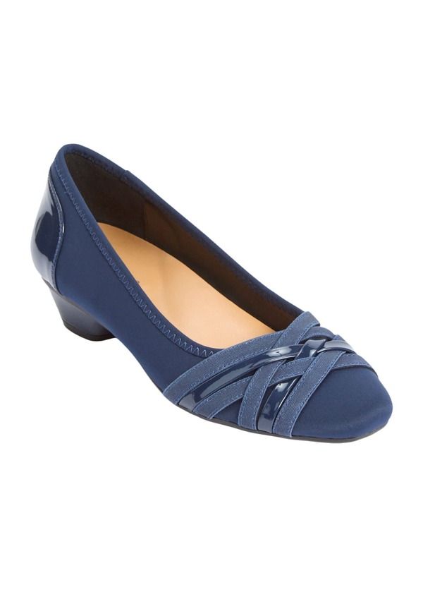 コンフォートビュー レディース シューズ パンプス Comfortview The Quinlan Slip On Pump Navy ネイビー