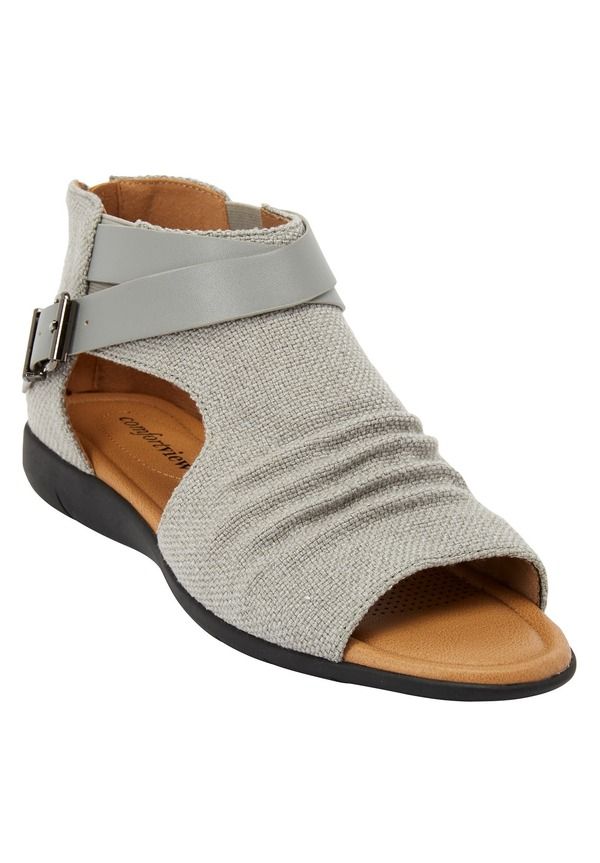 コンフォートビュー レディース シューズ サンダル Comfortview The Payton Shootie Pale Grey グレー