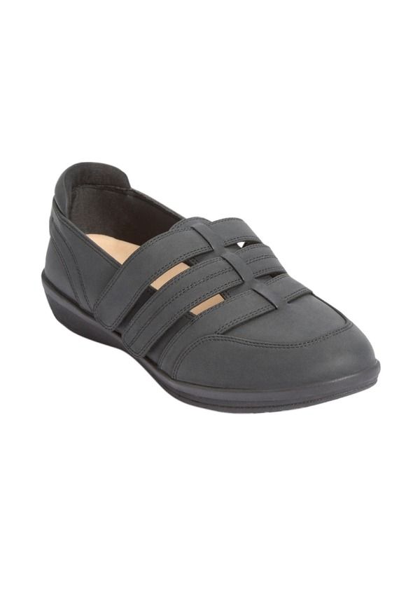 コンフォートビュー レディース シューズ パンプス Comfortview Thellis Orthotic Flat Black ブラック