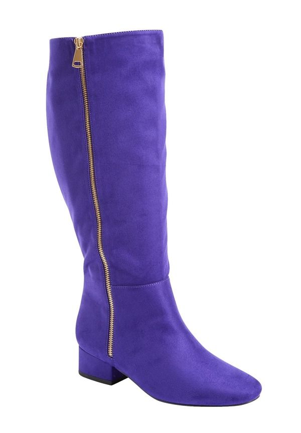 コンフォートビュー レディース シューズ ブーツ・レインブーツ Comfortview Themerald Wide Calf Boot Purple パープル