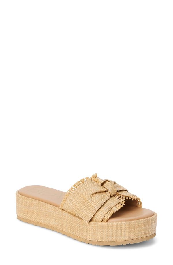 ビーチバイマティス レディース シューズ サンダル プラットフォーム BEACH BY MATISSE Sunda Platform Slide Sandal Tan タン