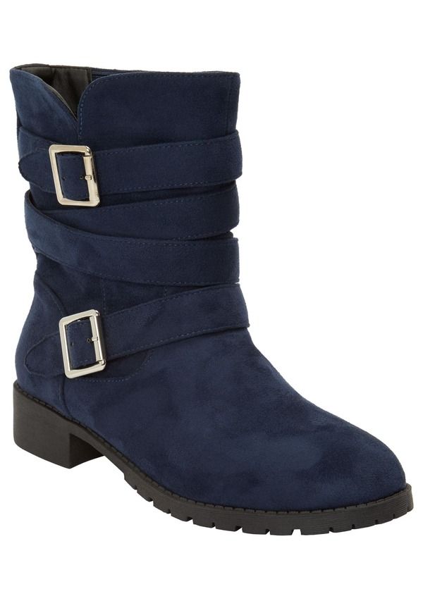 コンフォートビュー レディース シューズ ブーツ・レインブーツ Comfortview The Madi Boot Navy ネイビー