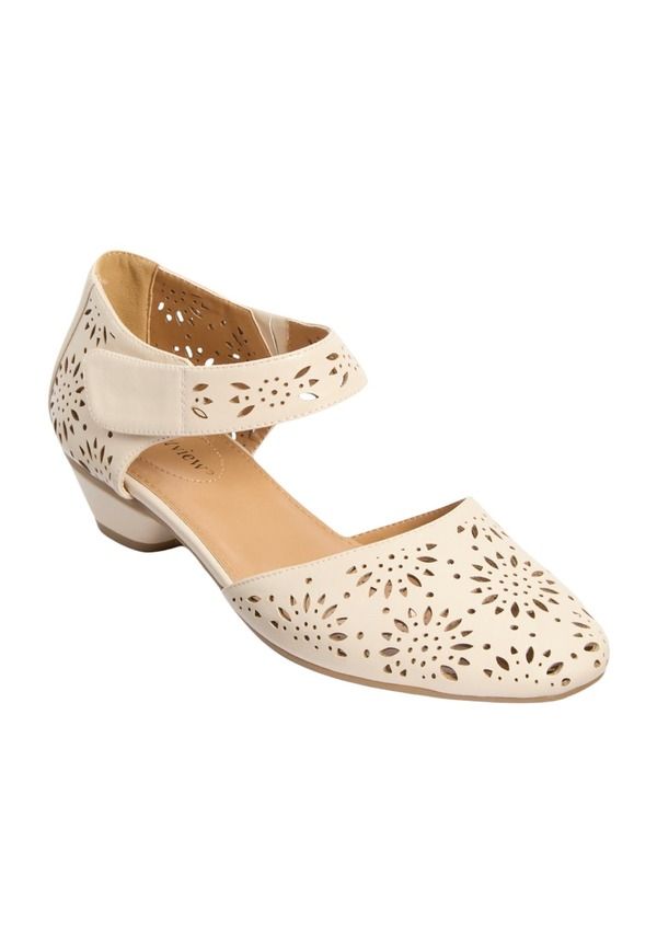 コンフォートビュー レディース シューズ ヒール Comfortview The Rhodes Pump Bone