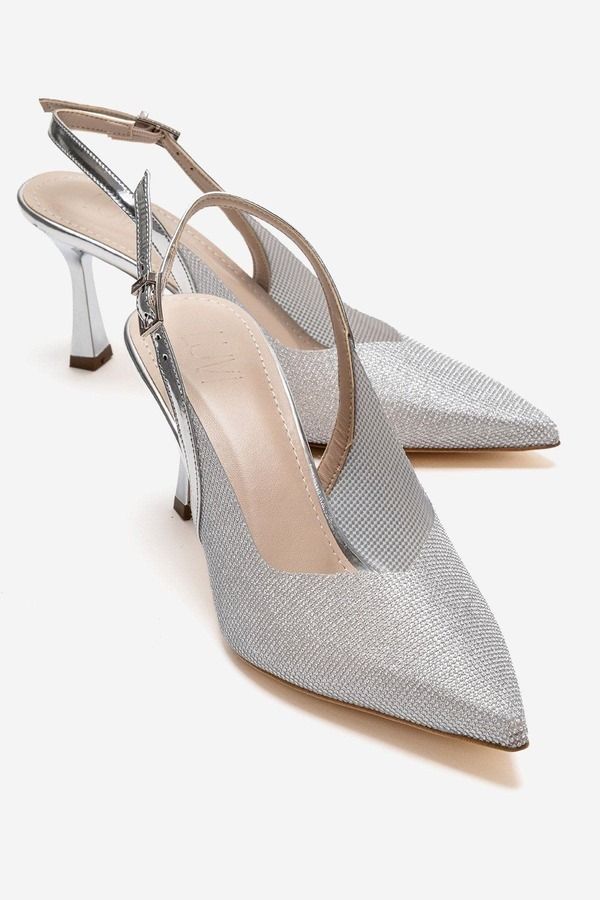 プロローグシューズ レディース ヒール Prologue Shoes Dorata Embellished Stiletto Pump Silver シルバー