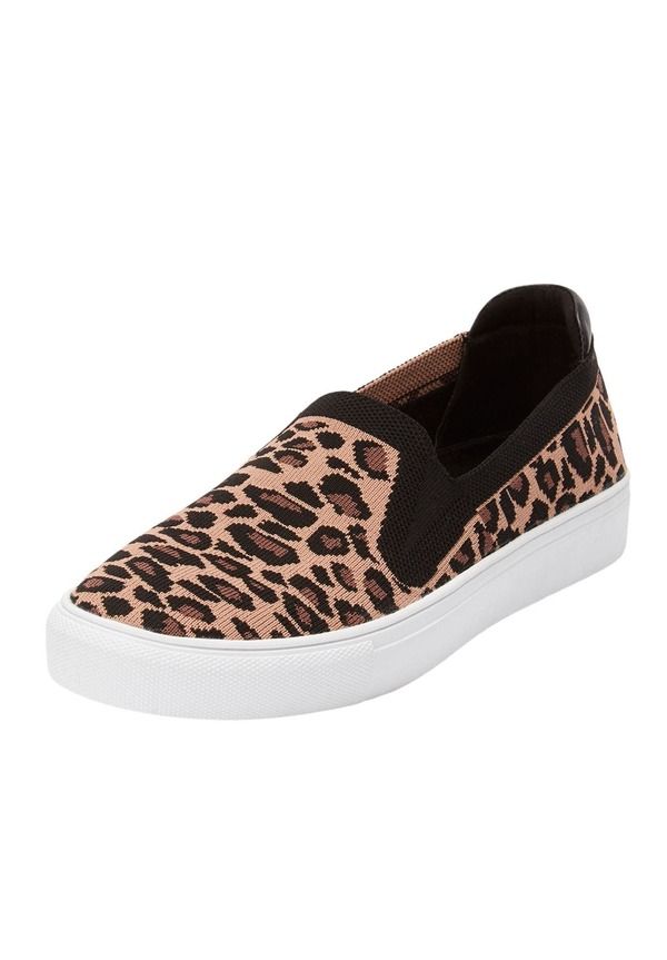 コンフォートビュー レディース シューズ スリッポン・ローファー スニーカー Comfortview The Alena Slip On Sneaker Animal アニマル