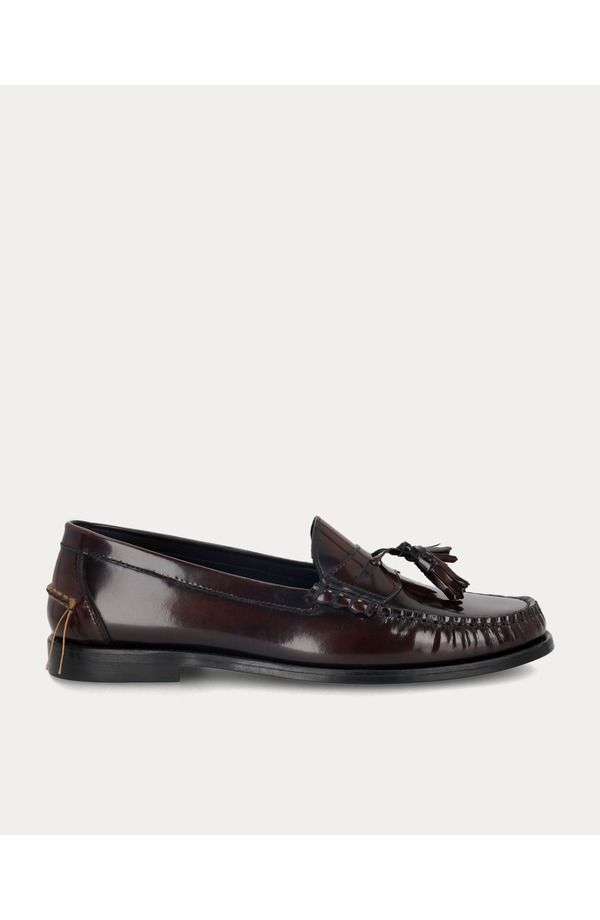 フォルテラ レディース シューズ スリッポン・ローファー レザー Fortela Sophie Calf Leather Tasseloafers Burgundy バーガンディ