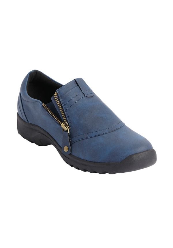 コンフォートビュー レディース シューズ スニーカー Comfortview The Aidan Flat New Navy ネイビー