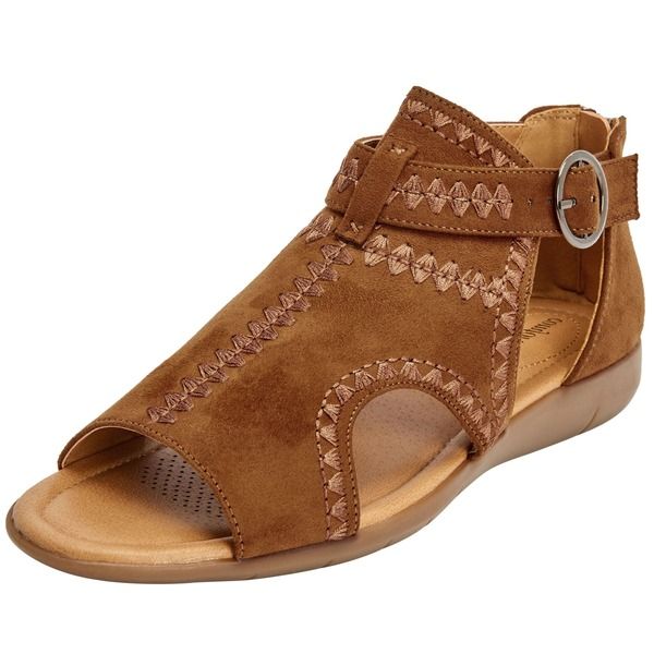 コンフォートビュー レディース シューズ サンダル Comfortview The Kaia Shootie Cognac