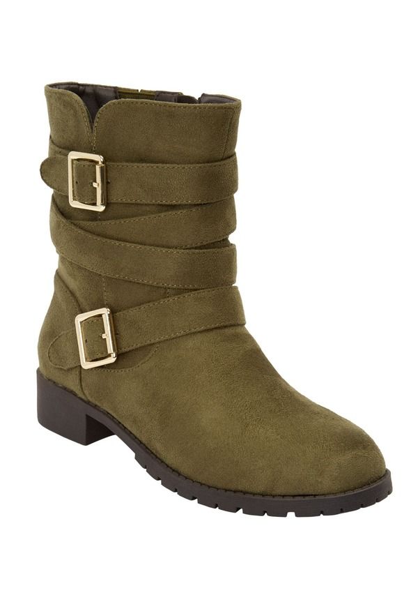 コンフォートビュー レディース シューズ ブーツ・レインブーツ Comfortview The Madi Boot Dark Olive オリーブ
