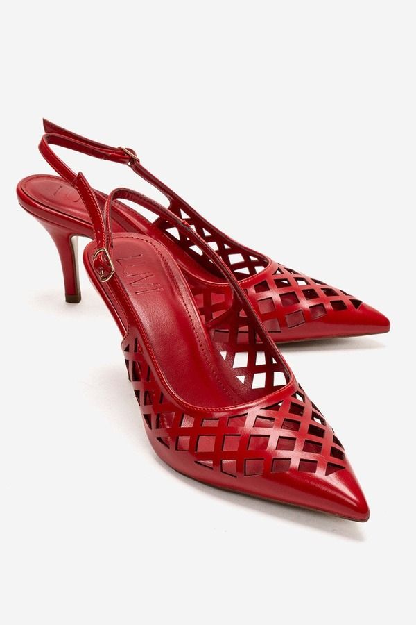 プロローグシューズ レディース パンプス Prologue Shoes Jever Stiletto Pump Red レッド
