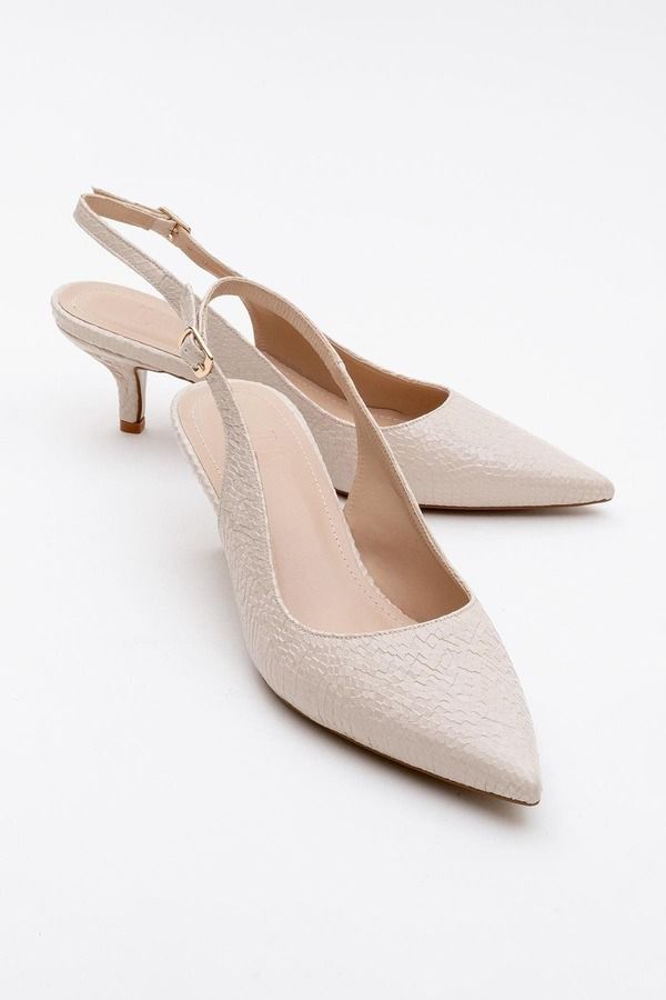 プロローグシューズ レディース ヒール Prologue Shoes Value Pointed Toe Pump Beige ベージュ