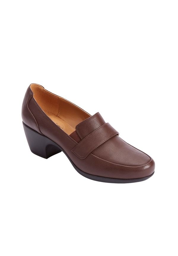 コンフォートビュー レディース シューズ スリッポン・ローファー Comfortview The Maya Slip On Shootie Brown ブラウン