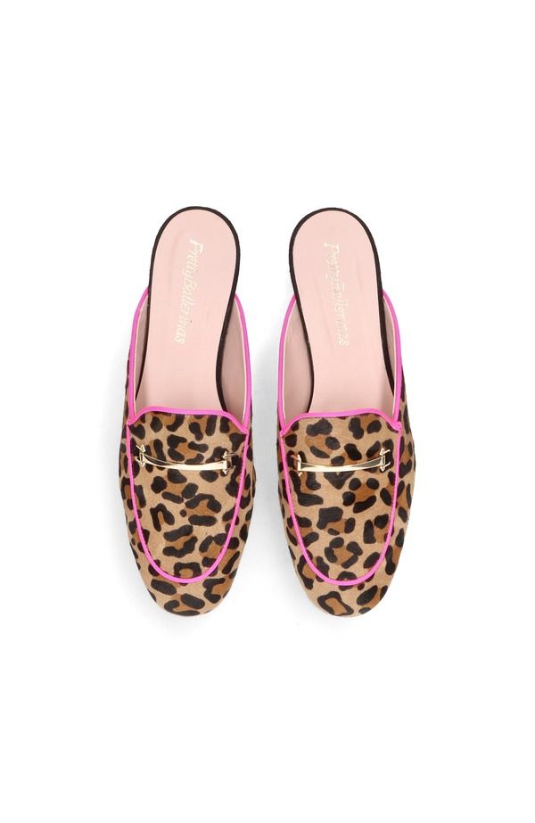 プリティ・バレリーナ レディース シューズ スリッポン・ローファー Pretty Ballerinas Round Toe Poni Loafer Slide Beige ベージュ