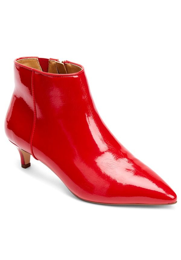 コンフォートビュー レディース シューズ ブーツ・レインブーツ Comfortview The Meredith Bootie Red Patent レッド