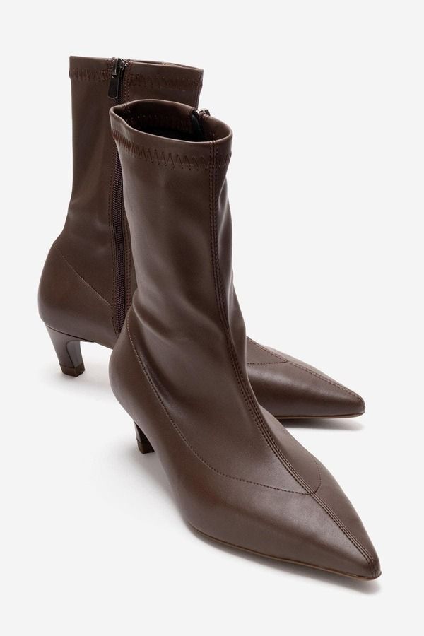 プロローグシューズ レディース ブーツ・レインブーツ ヒール Prologue Shoes Alora Kitten Heel Boot Brown ブラウン 32,370円