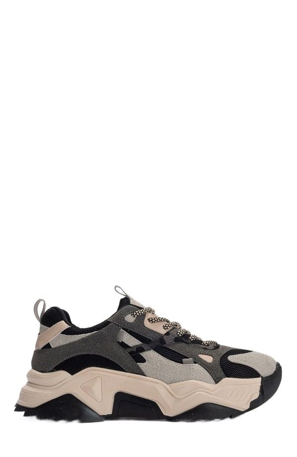 プロローグシューズ レディースニーカー プラットフォーム Prologue Shoes Loretta Platform Sneakers Black Gray ブラック