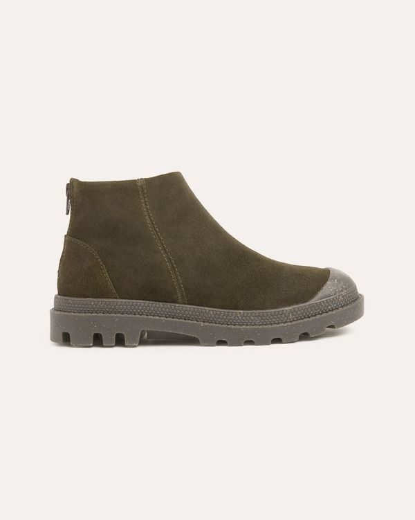ケルティックアンドコー レディース シューズ ブーツ・レインブーツ アンクル キャップ Celtic Co Toe Cap Ankle Boot Khaki カーキ