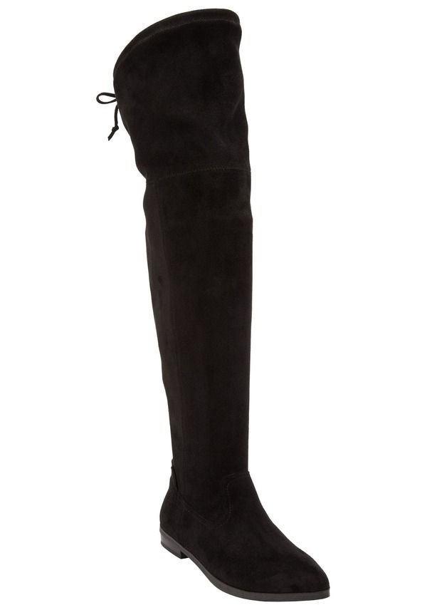 コンフォートビュー レディース シューズ ブーツ・レインブーツ Comfortview The Cameron Wide Calf Boot Black ブラック