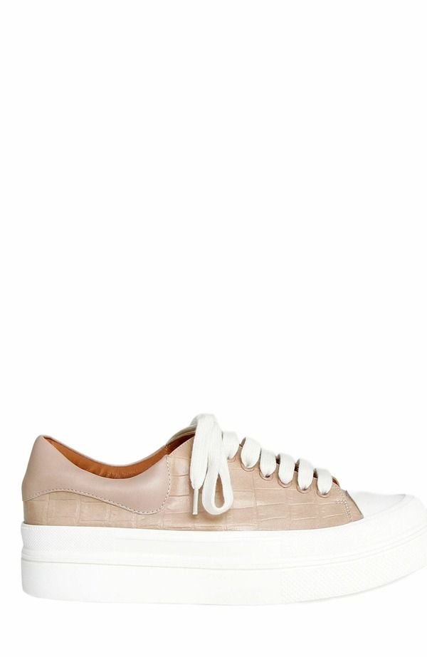 ベルアンドブルーム レディース シューズ スニーカー レザー Belle Bloom Just A Dream Croc Leather Sneaker Blush ブラッシュ