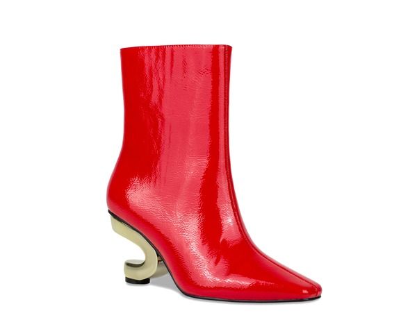 ナインティユニオン レディース シューズ ブーツ・レインブーツ トール ヒール NINETY UNION Metallic Heel Bootie Red レッド