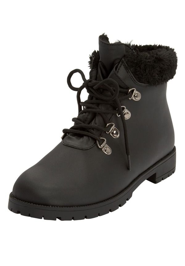 コンフォートビュー レディース シューズ ブーツ・レインブーツ Comfortview The Vylon Hiker Bootie Black ブラック