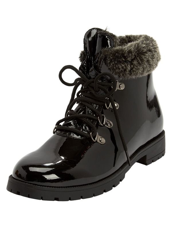 コンフォートビュー レディース シューズ ブーツ・レインブーツ Comfortview The Vylon Hiker Bootie Black Patent ブラック 19,236円