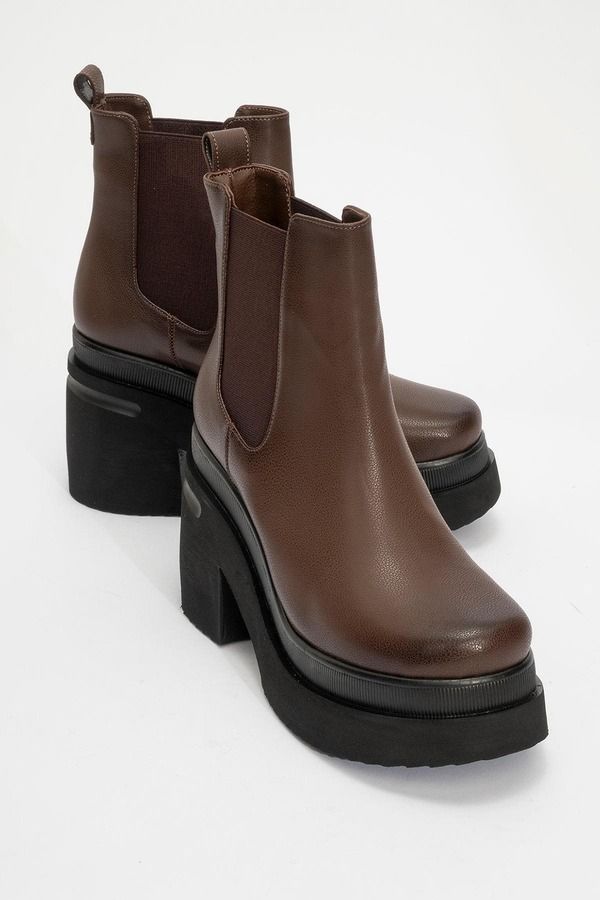 プロローグシューズ レディース ブーツ・レインブーツ チェルシーブーツ チェルシー Prologue Shoes Antwerp Chelsea Boot Brown Faux Leather ブラウ 33,020円