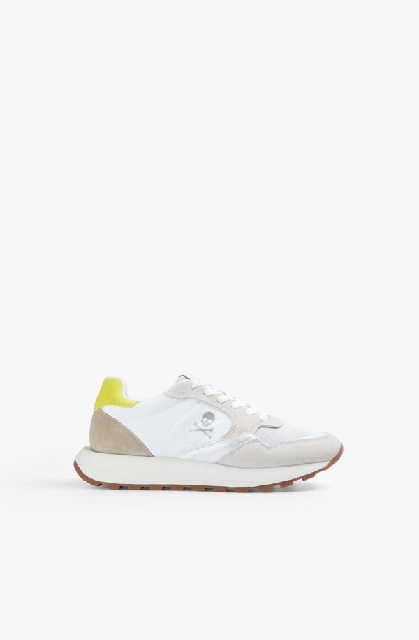 スカルパーズ レディース シューズ スニーカー Scalpers Gina Sneakers W Off whiteLime オフホワイト