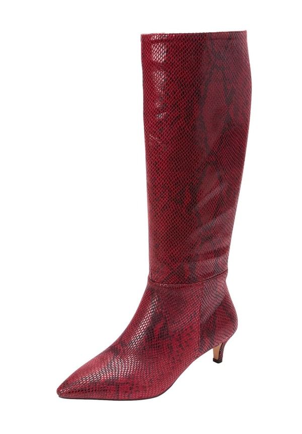 コンフォートビュー レディース シューズ ブーツ・レインブーツ ポロシャツ Comfortview The Poloma Wide Calf Boot Wine ワイン