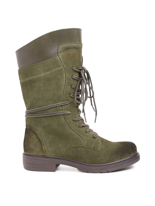 ケルティックアンドコー レディース シューズ ブーツ・レインブーツ Celtic Co Woodsman Boots Khaki カーキ