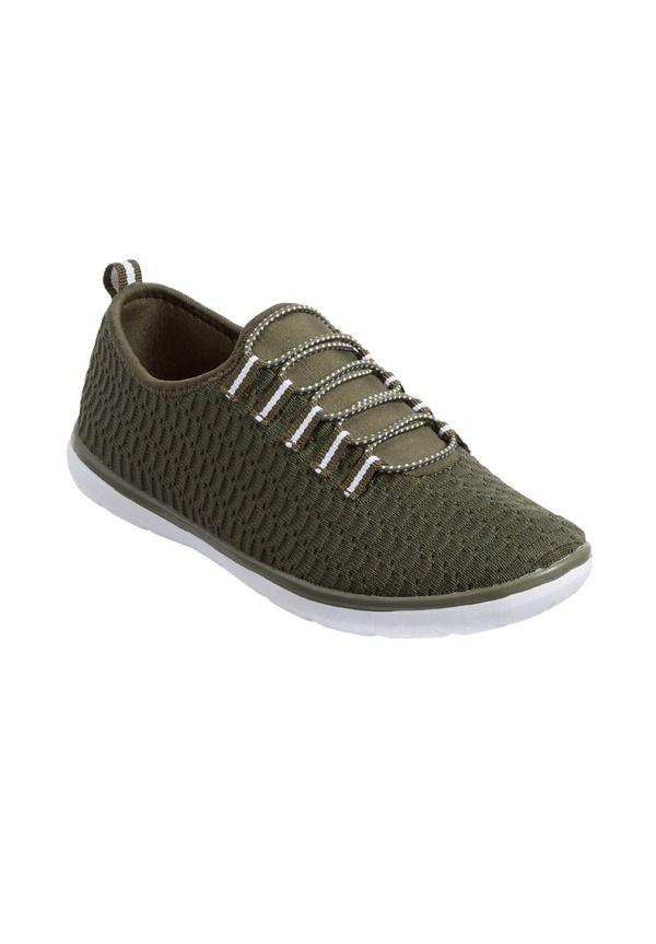 コンフォートビュー レディース シューズ スニーカー ニット Comfortview The Cv Sport Ariya Textu red Knit Slip On Sneaker Dark Ol