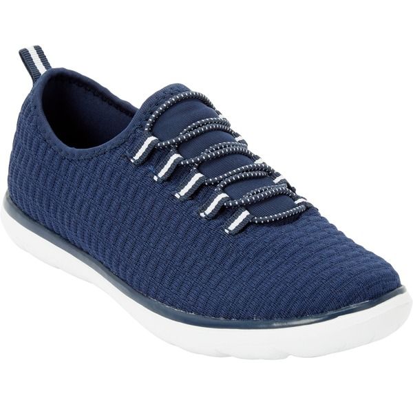 コンフォートビュー レディース シューズ スニーカー ニット Comfortview The Cv Sport Ariya Textu red Knit Slip On Sneaker Navy ネイ