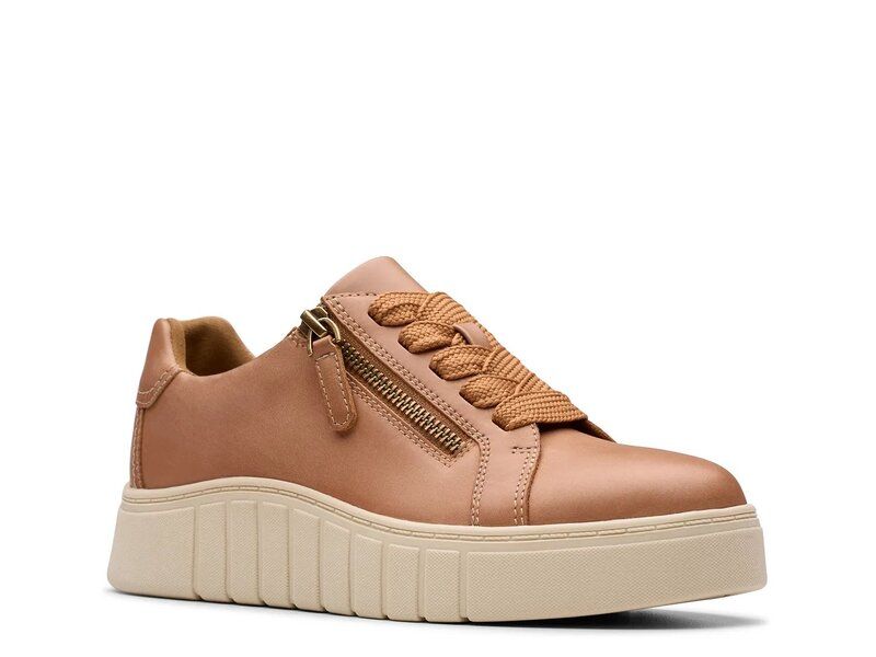 クラークス レディース シューズ スニーカー Clarks Mykah Joy Sneaker Tan Leather タン