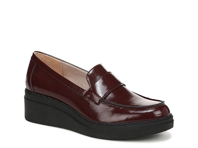 ライフストライド レディース シューズ スリッポン・ローファー LifeStride Dolce Wedge Loafer Red レッド