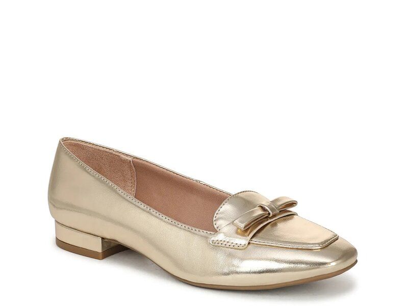 ライフストライド レディース シューズ スリッポン・ローファー LifeStride Claudine Loafer Gold ゴールド