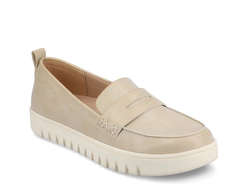 ジャーニー レディース シューズ スリッポン・ローファー Journee Tayla Loafer Pale Beige ベージュ