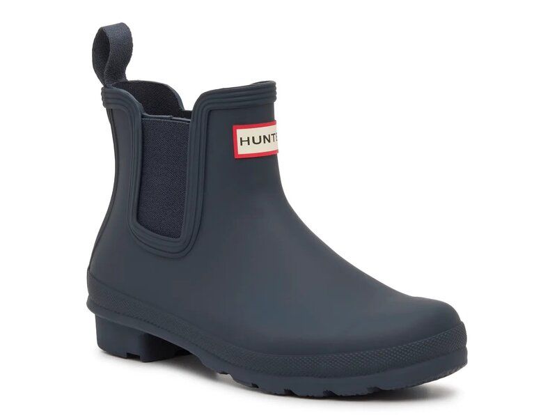 ハンター レディース シューズ ブーツ・レインブーツ チェルシー ブーツ HUNTER Original Chelsea Rain Boot Womens Navy ネイビー