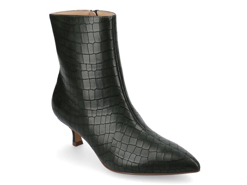 ジャーニー レディース シューズ ブーツ・レインブーツ Journee Arely Bootie Dark Green Croc Print グリーン 16,644円