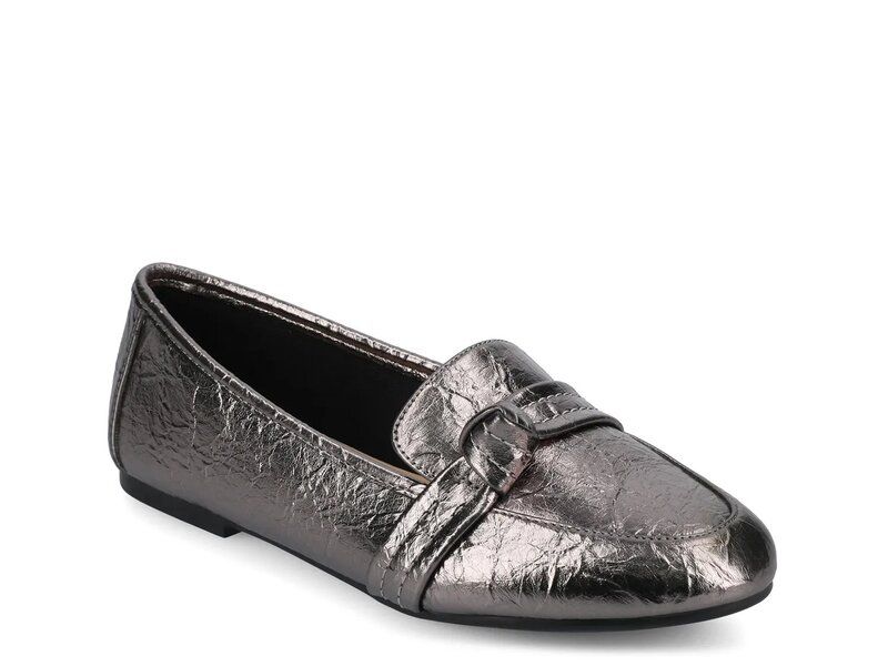 ジャーニー レディース シューズ スリッポン・ローファー Journee Marci Loafer Pewter Metallic ピューター