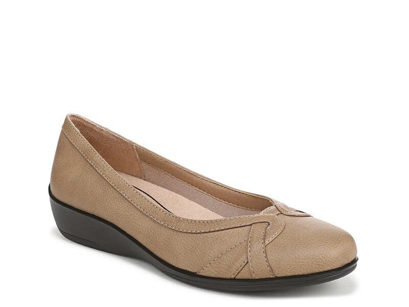 ライフストライド レディース シューズ スリッポン・ローファー LifeStride Infinite Wedge SlipOn Taupe トープ