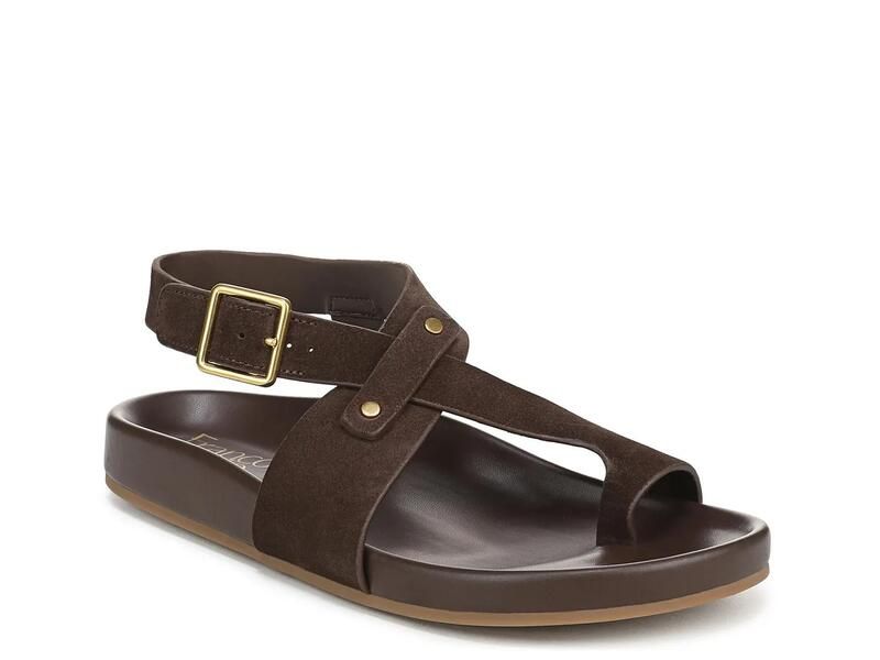フランコサルト レディース シューズ サンダル Franco Sarto Blair Toe Loop Sandal Dark Brown ブラウン