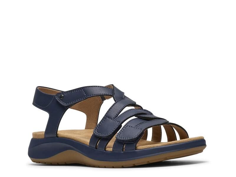 クラークス レディース シューズ サンダル Clarks Maelynn Paige Sandal Navy ネイビー