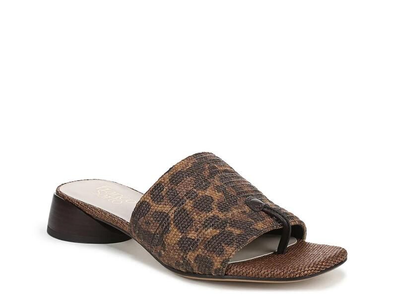 フランコサルト レディース シューズ サンダル Franco Sarto Loran Sandal BrownBlack Leopard Print ブラック