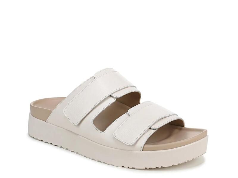 バイオニック レディース シューズ サンダル Vionic Riviera Wedge Sandal Sea Salt Leather