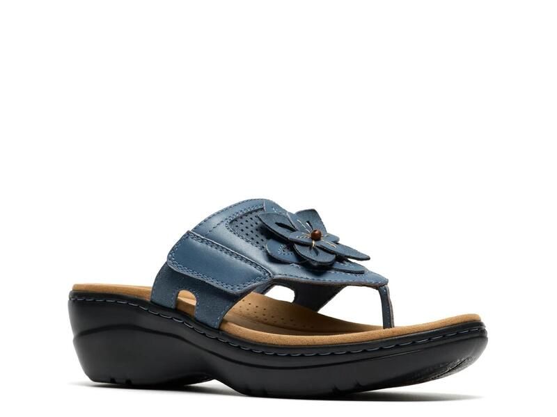 クラークス レディース シューズ サンダル Clarks Merliah Kyla Sandal Denim Blue デニム