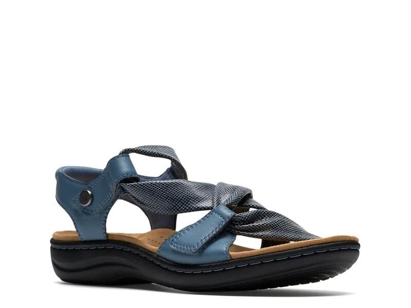 クラークス レディース シューズ サンダル Clarks Laurieann Bell Sandal Blue Denim デニム