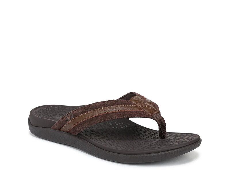 バイオニック メンズ シューズ サンダル Vionic Tide II Sandal Mens Dark Brown ブラウン