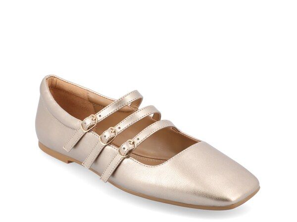 ジュルネ コレクション レディース シューズ パンプス Journee Collection Darlin Flat Gold Metallic ゴールド